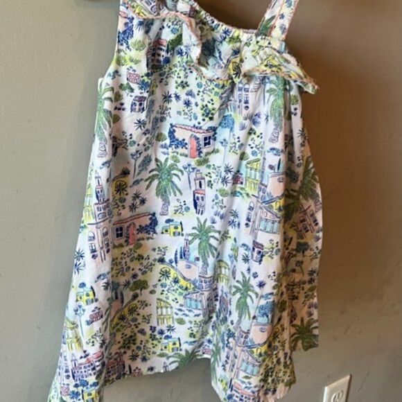 CYNTHIA Rowley Shoulder Dress Caribbean Themed - Size 5‎ - Picture 4 of 4